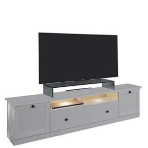 Meuble TV Brax 2 portes, 1 tablette de rangement et 1 porte battante -...
