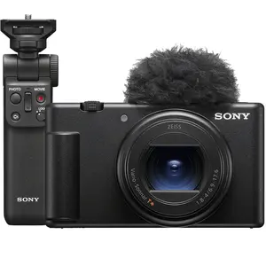 Sony appareil photo compact ZV-1 II + Poignée de vlogging pas cher