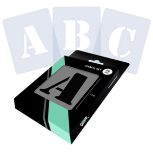 Comparateur de prix : Set de pochoirs 7 cm - Alphabet n 2 - Qbix