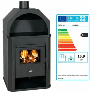 Poêle à bois Prity d - 15 kW pas cher
