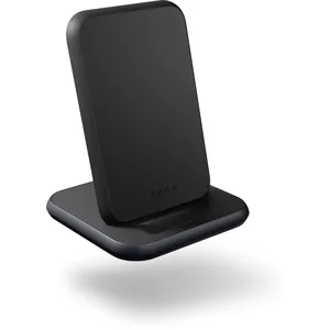 ZENS Chargeur Sans Fil QI 10W Mode Portrait avec Chargeur Secteur 18W Noir pas cher