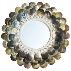 Bazar Bizar Miroir en coquillages D40 pas cher