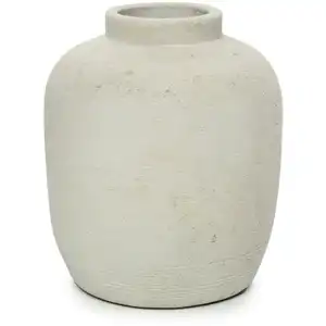 Bazar Bizar Vase en terre cuite gris H22 pas cher