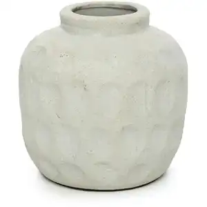 Bazar Bizar Vase en terre cuite gris H14
