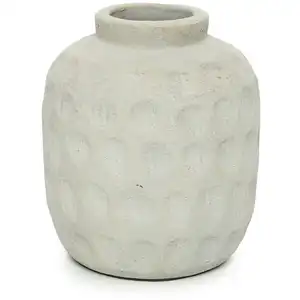 Bazar Bizar Vase en terre cuite gris H18 pas cher