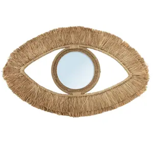 Bazar Bizar Miroir en raphia 40x70 pas cher