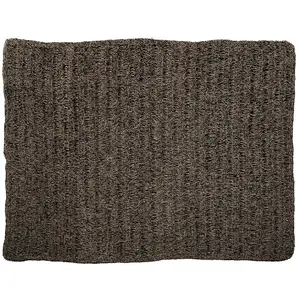 Bazar Bizar Tapis en herbes de mer naturel noir 180x240 pas cher
