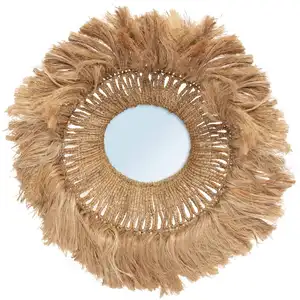 Bazar Bizar Miroir en herbe naturel 85x85 pas cher