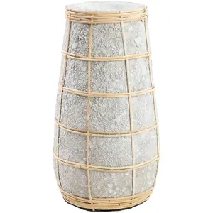 Bazar Bizar Vase en terre cuite gris naturel H26