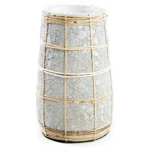 Bazar Bizar Vase en terre cuite gris naturel H22