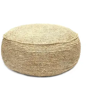 Comparateur de prix : Bazar Bizar Pouf en raphia naturel