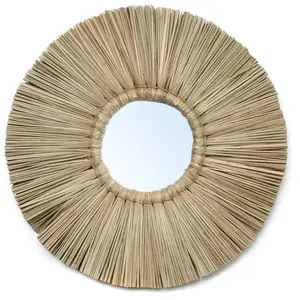 Bazar Bizar Miroir en herbe naturel D35 pas cher