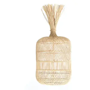 Bazar Bizar Abat-jour en rotin naturel 29x65 pas cher