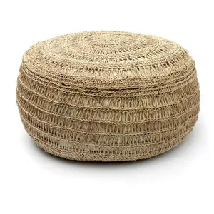 Comparateur de prix : Bazar Bizar Pouf en jonc de mer D60