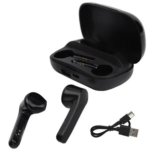 Non communiqué Ecouteurs Bluetooth Sans Fil TWS Tactile avec Longue Vie de Batterie Noir pas cher