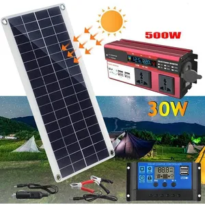 WELAN Panneau Solaire Kit Complet, Panneau Solaire 300W + Onduleur Sol... pas cher