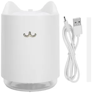 Comparateur de prix : Non communiqué Humidificateur d'air / Diffuseur d'arôme USB à ultrasons 320 ml avec LED lumière - Blanc