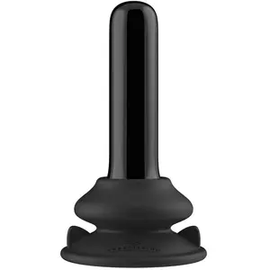 Chrystalino by Shots Plug Anal Vibrant Thumby en Verre Noir