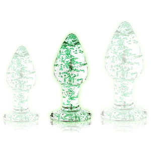 Comparateur de prix : Plug en verre phosphorescent BUTT GLOW M 7 x 3.2cm