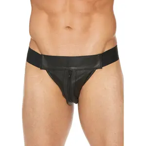 UOMO Jock en Cuir Zipper pas cher