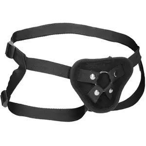 Ouch! by Shots Velvet & Velcro Adjustable Harness with O-Ring pas cher