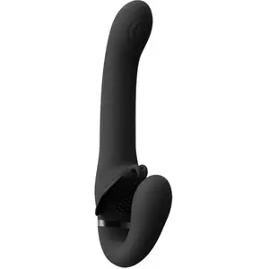 Shots - VIVE Vibromasseur Strap-On Clitoris et Point-G Satu pas cher