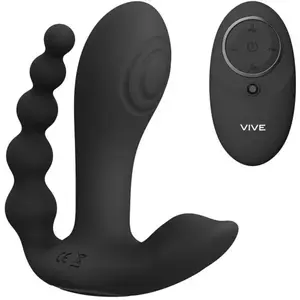 Comparateur de prix : Shots Vive - Kata Pulse Wave & Vibrating Double Penetration Vibrator - Black