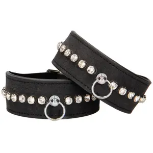 OUCH!Shots - Ouch! Diamond Studded Ankle Cuffs - Black pas cher