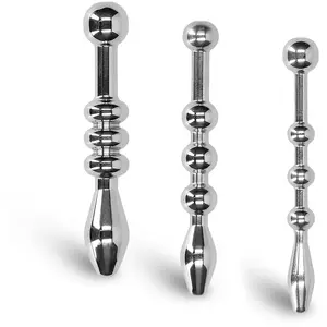 Ouch Plug Urétral Métallique 3 Perles 58 mmVendu parrue-des-plaisirs