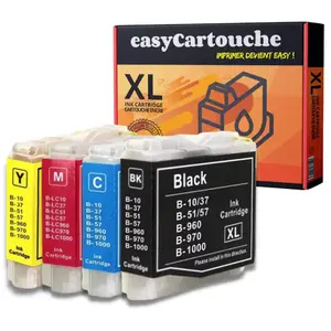 123CONSOMMABLES - Pack Compatible Brother LC1000, 4 Cartouches pas cher