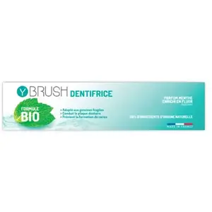 Y-Brush Dentifrice Bio made in France à la MentheVendu parboulanger