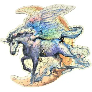 Comparateur de prix : Puzzle en Bois - Les Ailes de Licorne 195 Pièces  The Wild Puzzle