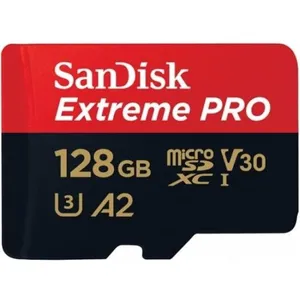 Carte MicroSDXC SANDISK Extreme PRO 128 Go - Classe 10 U3 V30 A2 pas cher