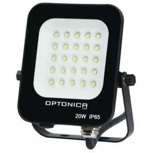 Optonica - Projecteur led Extérieur smd 20W IP65 Noir - Blanc Neutre 4...Vendu parkaufland