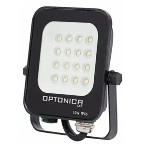 Optonica - Projecteur led Extérieur smd 10W IP65 Noir - Blanc Chaud 23...Vendu parkaufland