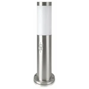 Borne de Jardin Acier Inoxydable avec Détecteur 45cm pour Ampoule E27 ...Vendu paramazon
