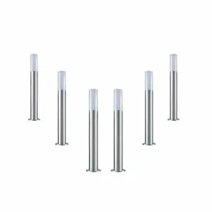 Comparateur de prix : Borne Extérieure 60cm 220V IP65 ARGENT (Pack de 6) - SILAMP