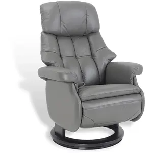 Comparateur de prix : Cosy : Fauteuil de Relaxation Design Manuel - Cuir Anthracite