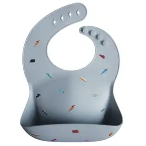 mushie Bavoir bébé silicone Retro Cars pas cher