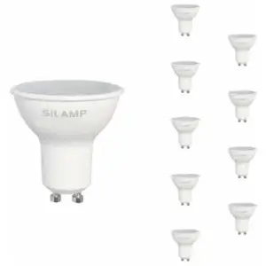 Ampoule led GU10 8W 220V (Pack de 10) - Blanc Neutre 4000K - 5500K Silamp pas cher