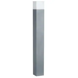 Comparateur de prix : Borne Extérieure Grise Foncée 80cm pour Ampoule E27 - silamp