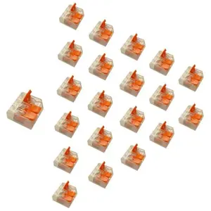 Silamp - Borne de raccordement à levier 3 entrées (Pack de 20) pas cher
