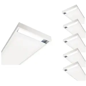 Comparateur de prix : SILAMP Kit Saillie blanc pour Panneau led 120x30 Slim (Pack de 6) - sil