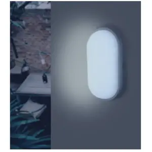 Comparateur de prix : Silamp - Applique led Murale 20W Blanche Ovale IP65 (Pack de 10) - Bla...