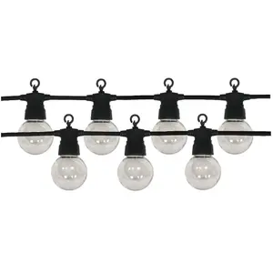 Comparateur de prix : SILAMP Guirlande Guinguette led 13M 20pcs 6W IP65 Monocouleur - Câble n