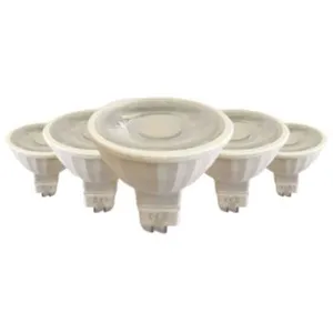 SILAMP Ampoule led GU5.3 / MR16 12V 8W smd 80° (Pack de 5) - Blanc Fro...
