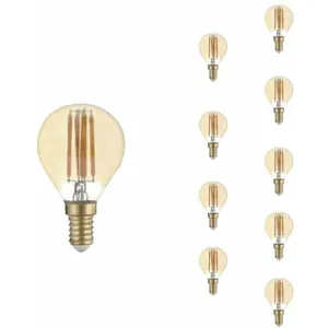 SILAMP Ampoule led E14 Filament 4W G45 (Pack de 10) - Blanc Chaud 2300KVendu paramazon