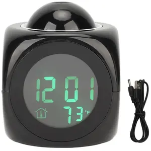 Dirfuny Réveil Pour, Horloge De Bureau Numérique LED En Forme De Poire Avec Triple Alarme, Horloge De Bureau Numérique Pour Chambre D'enfant, Horloge Pour Garçons Et Filles