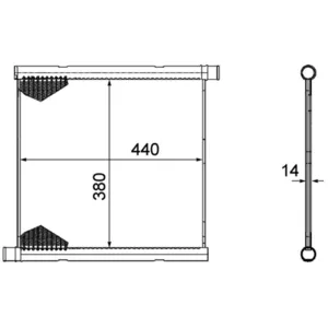 Radiateur, refroidissement moteur MAHLE CR 1124 000P pas cher