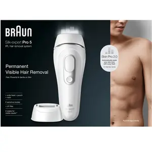Comparateur de prix : Epilateur à lumière pulsée - BRAUN - IPL PL5145 - Blanc, vert et noir